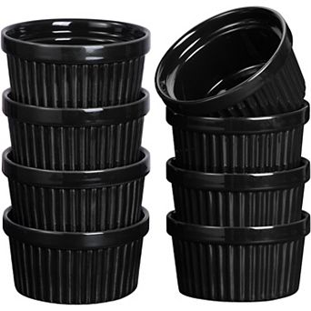 Ramekins 8 OZ Oven Safe,Ceramic Ramekin Bowls for Baking,Dishwasher Safe,Set of 8