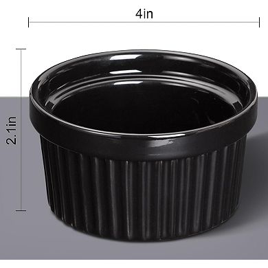 Ramekins 8 OZ Oven Safe,Ceramic Ramekin Bowls for Baking,Dishwasher Safe,Set of 8