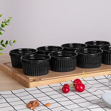 Ramekins 8 OZ Oven Safe,Ceramic Ramekin Bowls for Baking,Dishwasher Safe,Set of 8