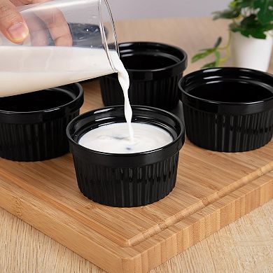 Ramekins 8 OZ Oven Safe,Ceramic Ramekin Bowls for Baking,Dishwasher Safe,Set of 8
