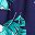 Navy Blue Flower