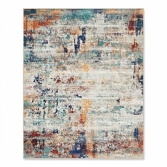 Large Washable Area Rug, Abstract Living Room Rugs，Indoor，Low Pile
