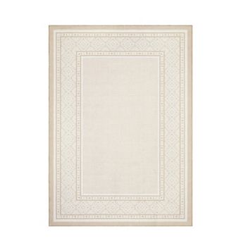 ANIXOL Modern Neutral Bordered Washable Area Rug
