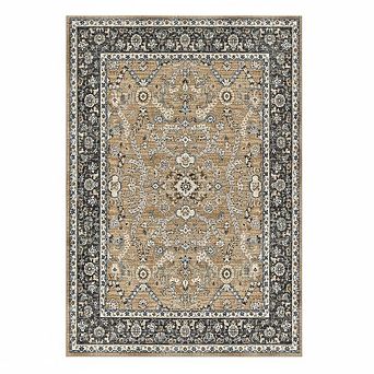 Boho Vintage Washable Large Area Rug - Ultra Thin Foldable Low Pile Rug, Non-Shedding