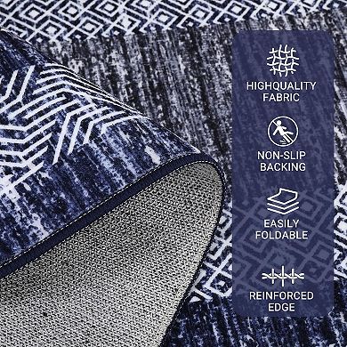 Modern Washable Area Rug,Indoor，Low Pile，Non-Slip，Stain Resistant