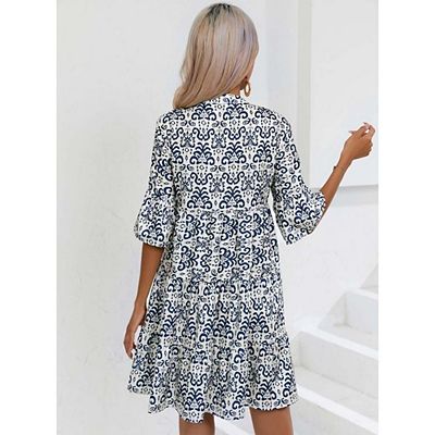long sleeve mini beach dress for women Elodie Long Sleeve Mini Dress main image 0