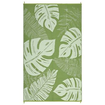 GlowSol Outdoor Rugs Reversible Waterproof UV Resistant Plastic Straw Rug for Patio Porch Camping