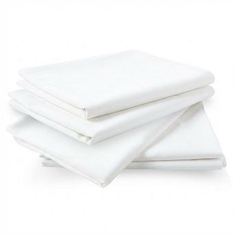 100% Cottton Pillow Cases 4 Pack with Hidden Zippers