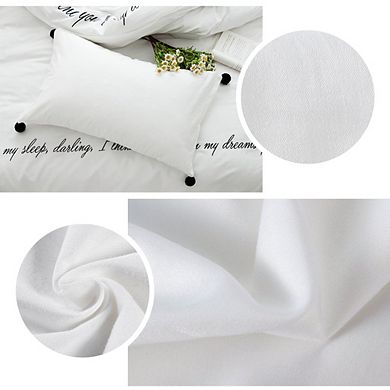 100% Cottton Pillow Cases 4 Pack with Hidden Zippers