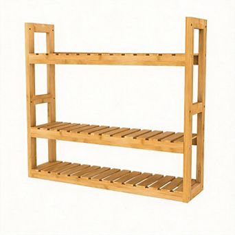 3 tier Over-Toilet Adjustable Wall Mount Bathroom Shelf