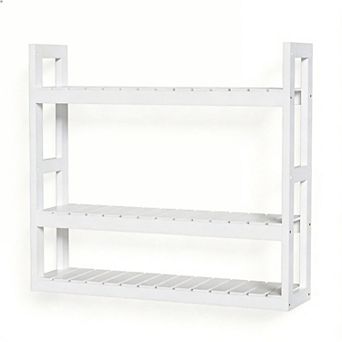 3 tier Over-Toilet Adjustable Wall Mount Bathroom Shelf