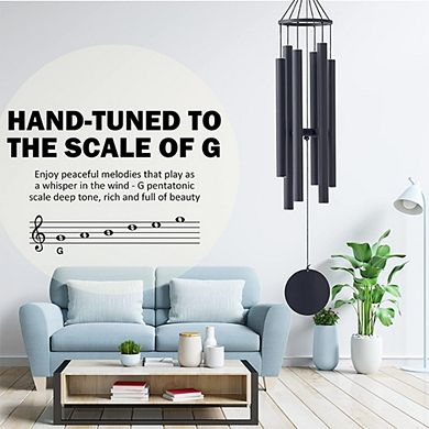 Modern Memorial Charcoal Wind Chime