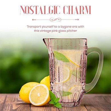 Vintage Borosilicate Glass Beverage Pitcher