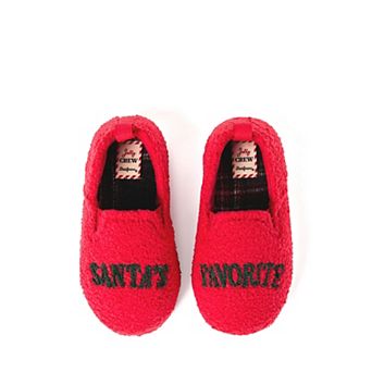 Dearfoams Kids Santa's Favorite Closed Back Slippers