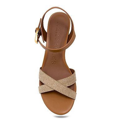 Aerosoles Cinzia Women's Block Heel Sandals With Buckle Accent