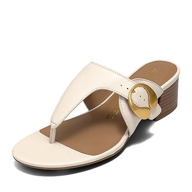 Aerosoles Cloude Women's T-Strap Block Heel Sandals