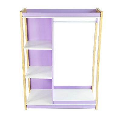 Humble Crew My Wardrobe Station with Shelves and Hanging Rod