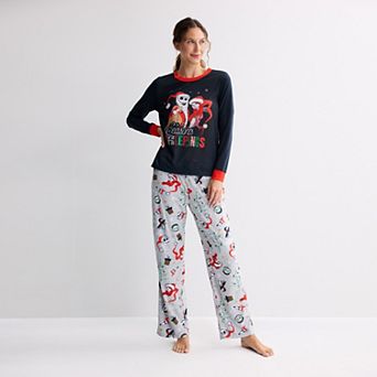 Women's Jammies For Your Families® Disney’s Nightmare Before Christmas Pajama Top & Pajama Bottoms Set