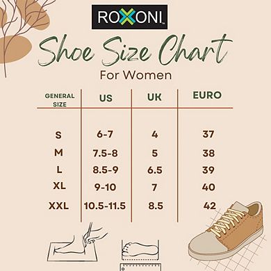 Roxoni Women’s Floral Lace Strap Slide Slippers