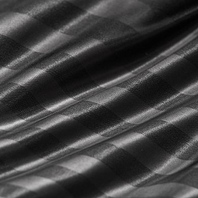 Juicy Couture Silky Satin Damask Sheet Set with Pillowcases