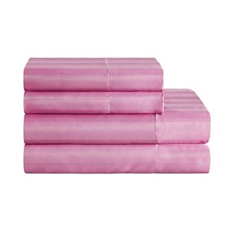 Juicy Couture Silky Satin Damask Sheet Set with Pillowcases
