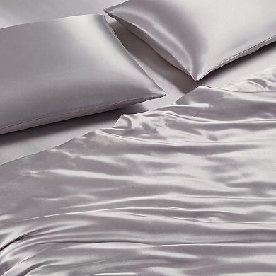 Juicy Couture Silky Satin Sheet Set with Pillowcases