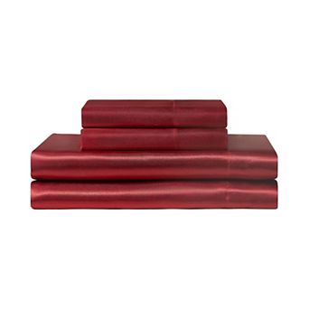 Juicy Couture Silky Satin Sheet Set with Pillowcases