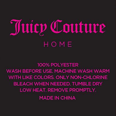 Juicy Couture 2-Piece Satin Pillow Case Set