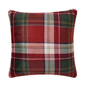 Cuddl Duds® Red & Green Plaid Plush Throw Pillow