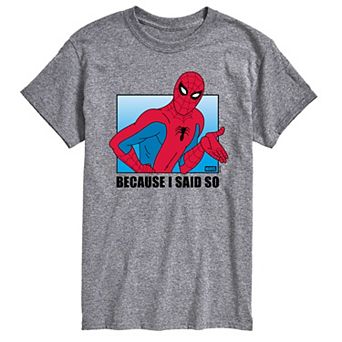 Big & Tall Marvel Spider-Man Because I Said So Graphic Tee