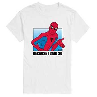 Big & Tall Marvel Spider-Man Because I Said So Graphic Tee