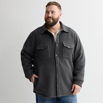 Big & Tall Sonoma Goods For Life® High Pile Waffle Shacket