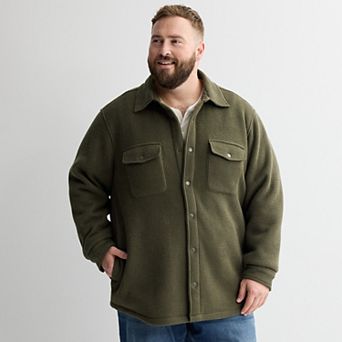 Big & Tall Sonoma Goods For Life® High Pile Waffle Shacket