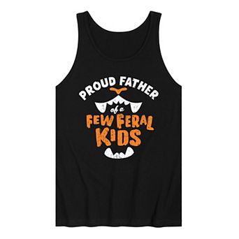 Men's Proud Father Of A Few Feral Kids Graphic Tank Top