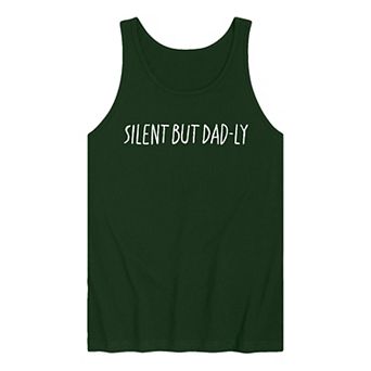 Men's Silent But Dad-ly Graphic Tank Top
