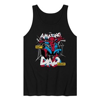 Men's Marvel Spider-Man Amazing Dad Graphic Tank Top