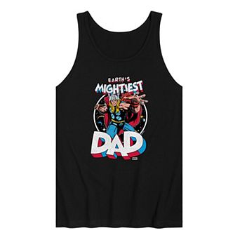 Men's Thor Earth's Mightiest Dad Graphic Tank Top