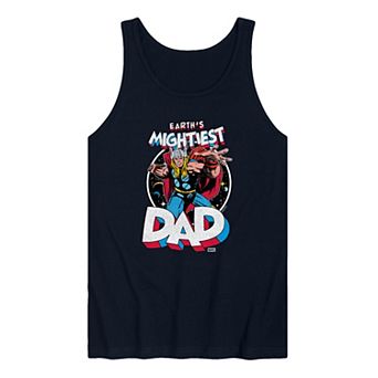 Men's Thor Earth's Mightiest Dad Graphic Tank Top