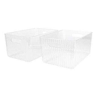 Belle Maison Fluted Storage Bin 2-Pack Set