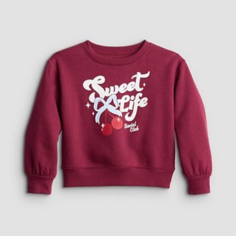 Girls 4-12 Jumping Beans® Core Fleece Crew Sweatshirt