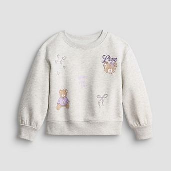 Girls 4-12 Jumping Beans® Core Fleece Crew Sweatshirt