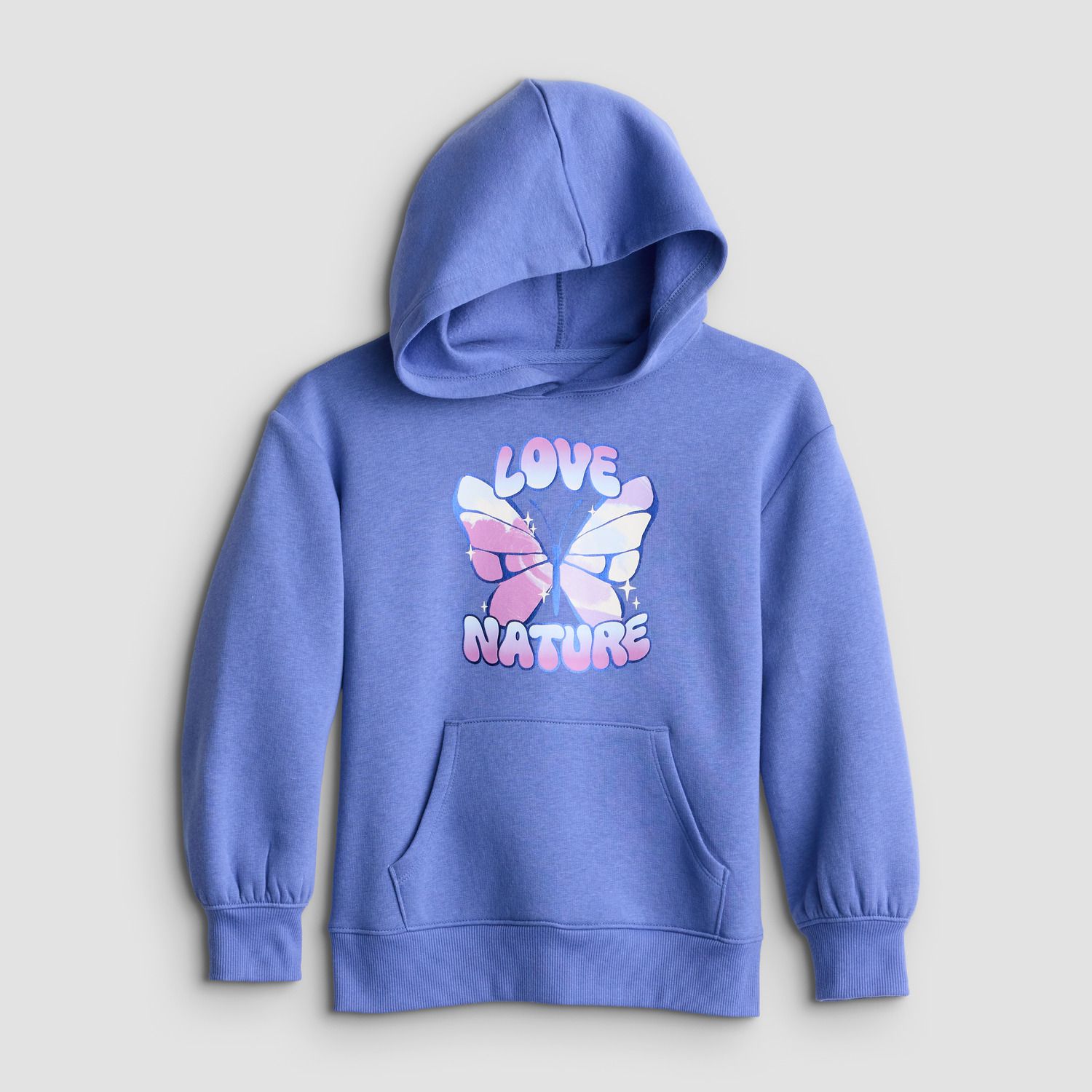 Худи Jumping Beans® Core Fleece Sweatshirt для девочек, цвет: Синий океанский — фото 1