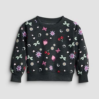 Baby & Toddler Girls Jumping Beans® Core Fleece Crew Sweatshirt