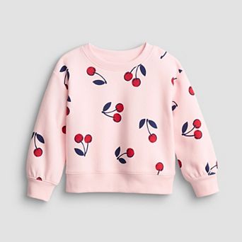 Baby & Toddler Girls Jumping Beans® Core Fleece Crew Sweatshirt