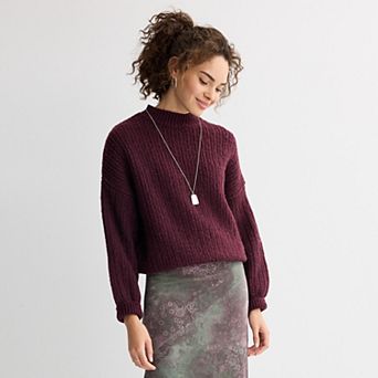 Juniors' SO® Cozy Pullover Sweater