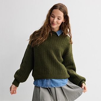 Juniors' SO® Cozy Pullover Sweater