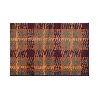 Celebrate Together™ Fall Multi Plaid Supersoft Rug