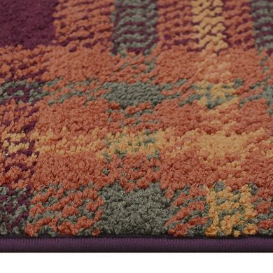 Celebrate Together™ Fall Multi Plaid Supersoft Rug