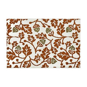 Celebrate Together™ Fall Acorn Leaves Supersoft Rug