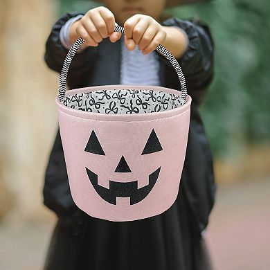 Pink Jack-O'-Lantern Boo Basket